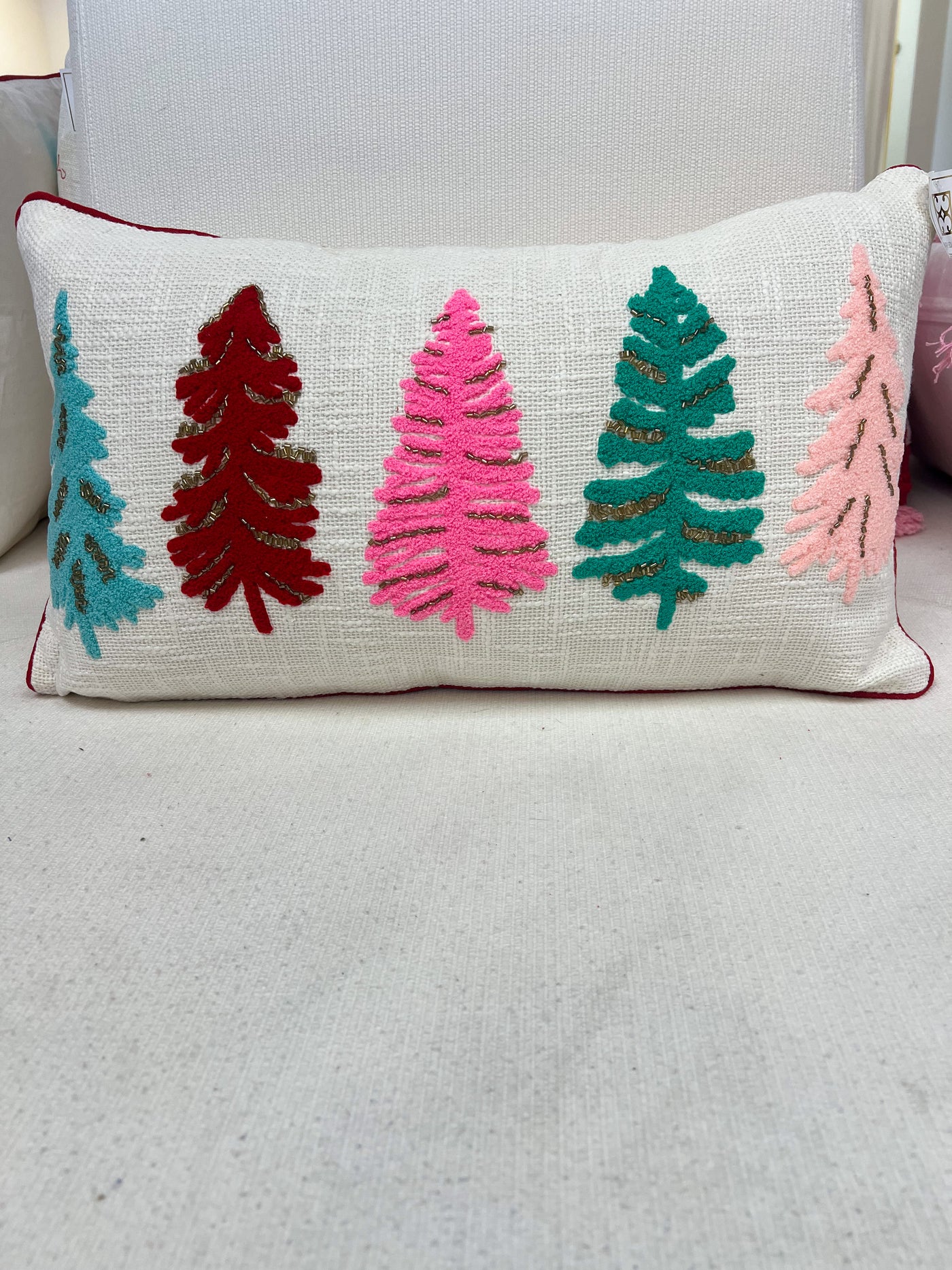 Decorative Holoiday Tree Pillow (Rectangle)