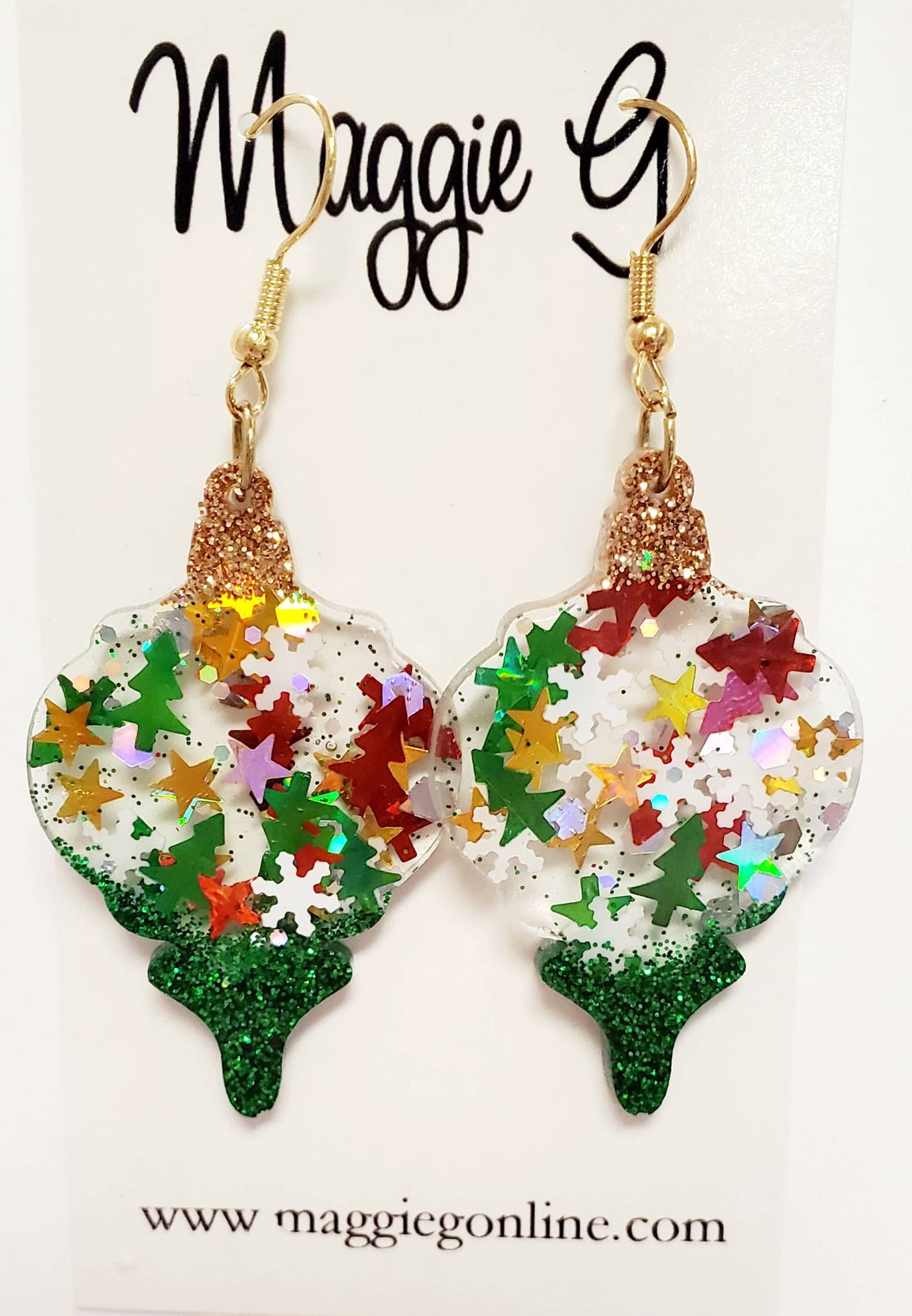 Ornament Glitter Earrings