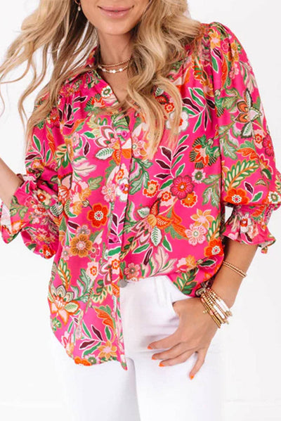 Jackie Pink Floral Top