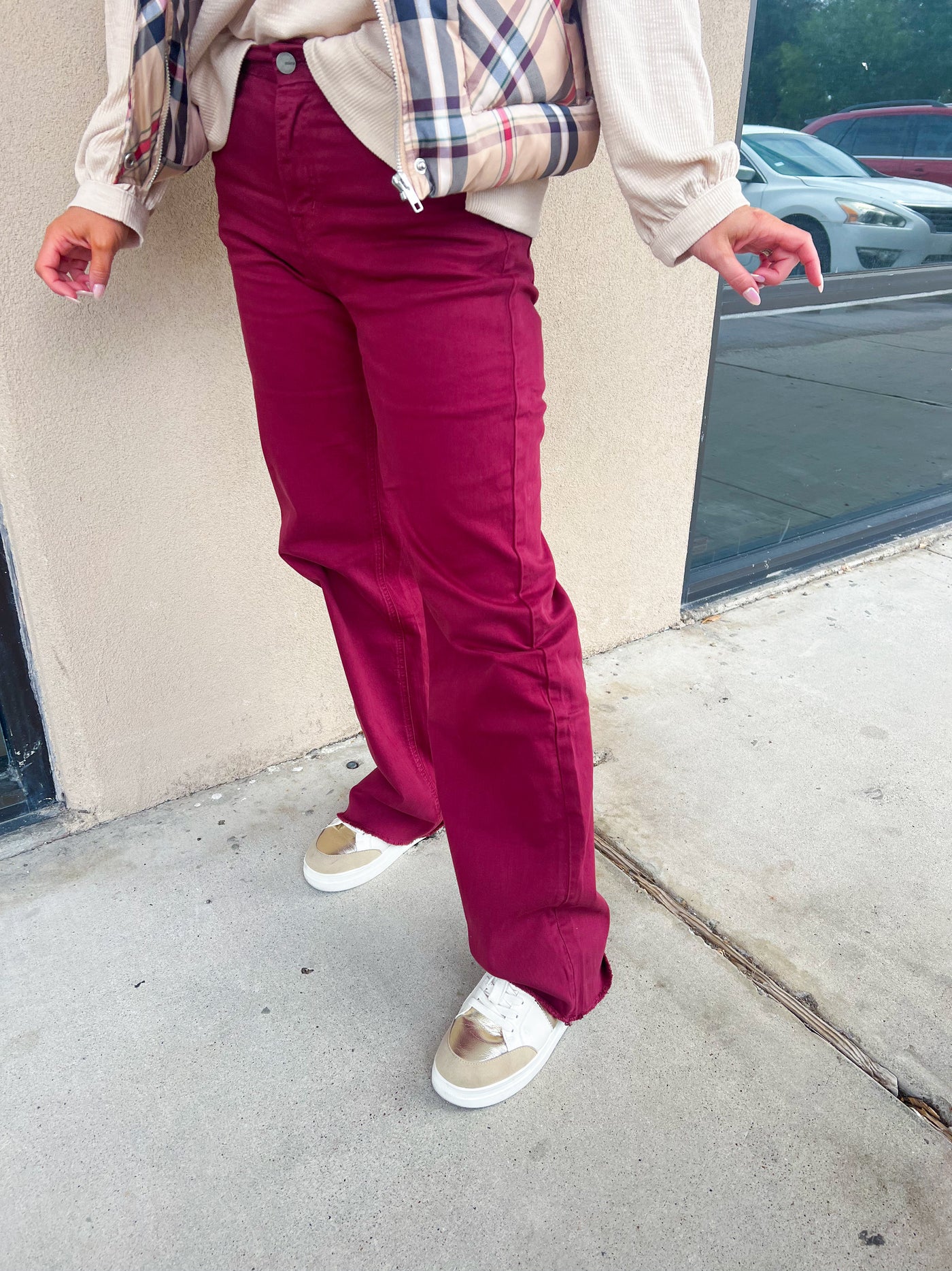 Whip It Maroon Pants