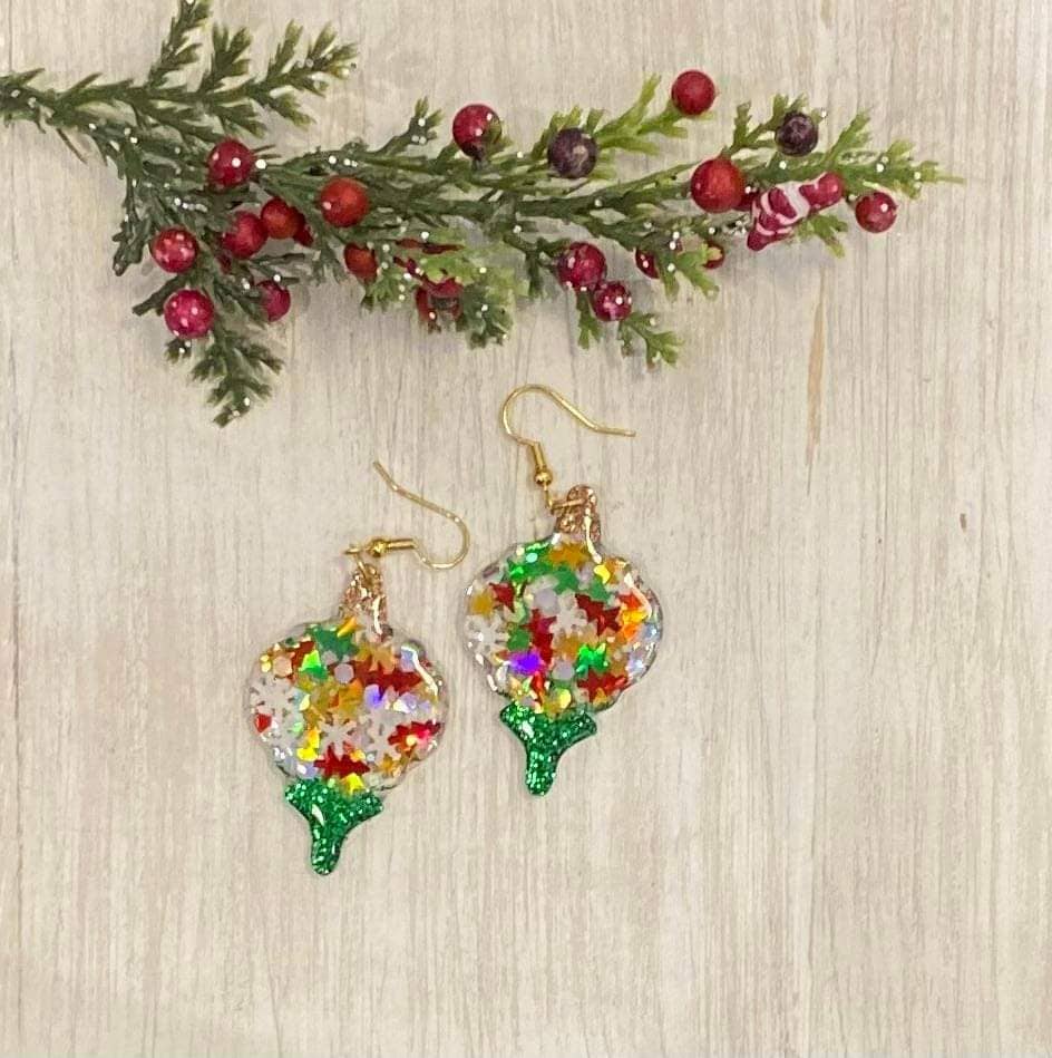 Ornament Glitter Earrings