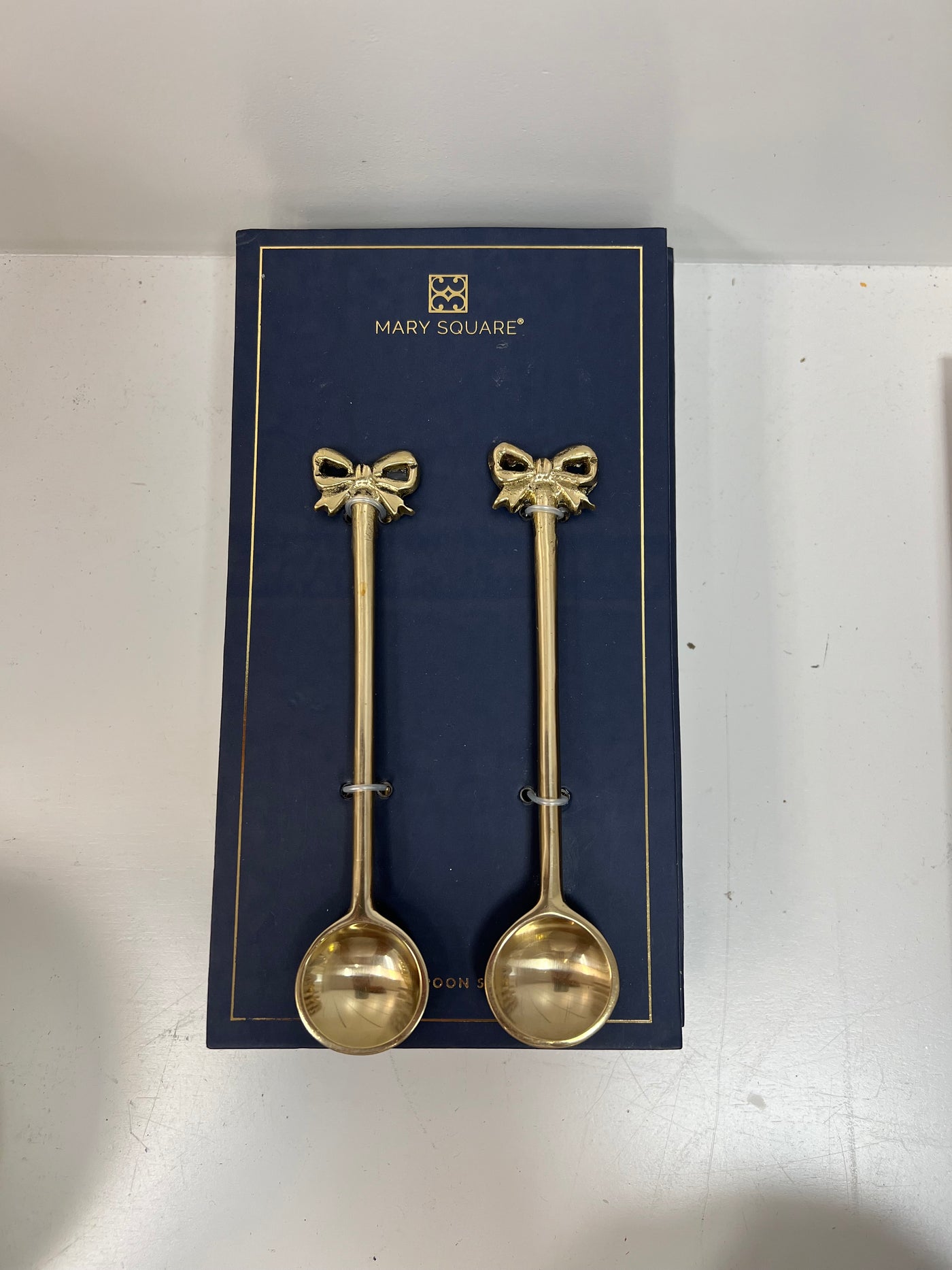 Dip Spoon Set with Bow Detail (Gold)