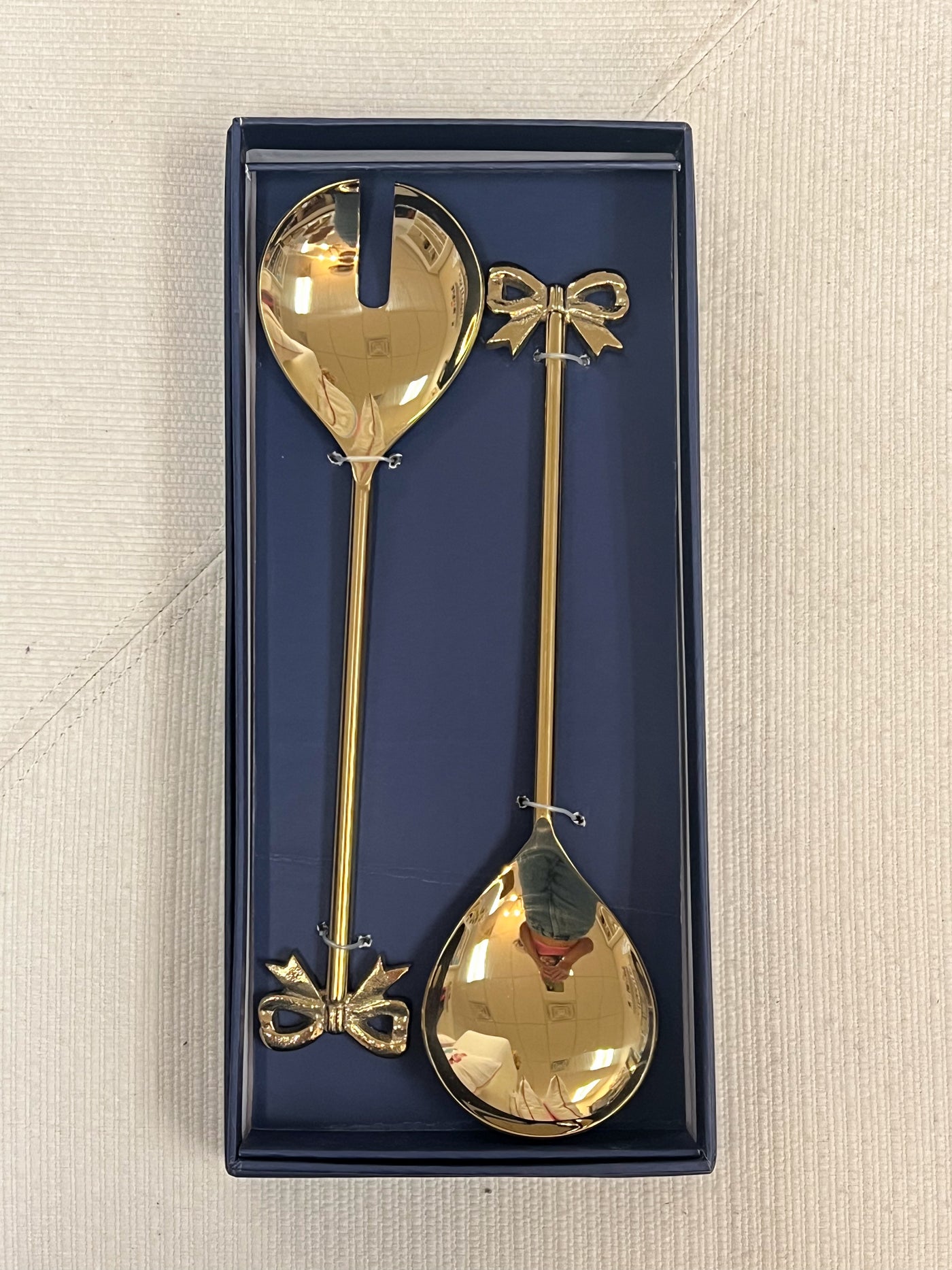 Salad Server Set with Bow Detail