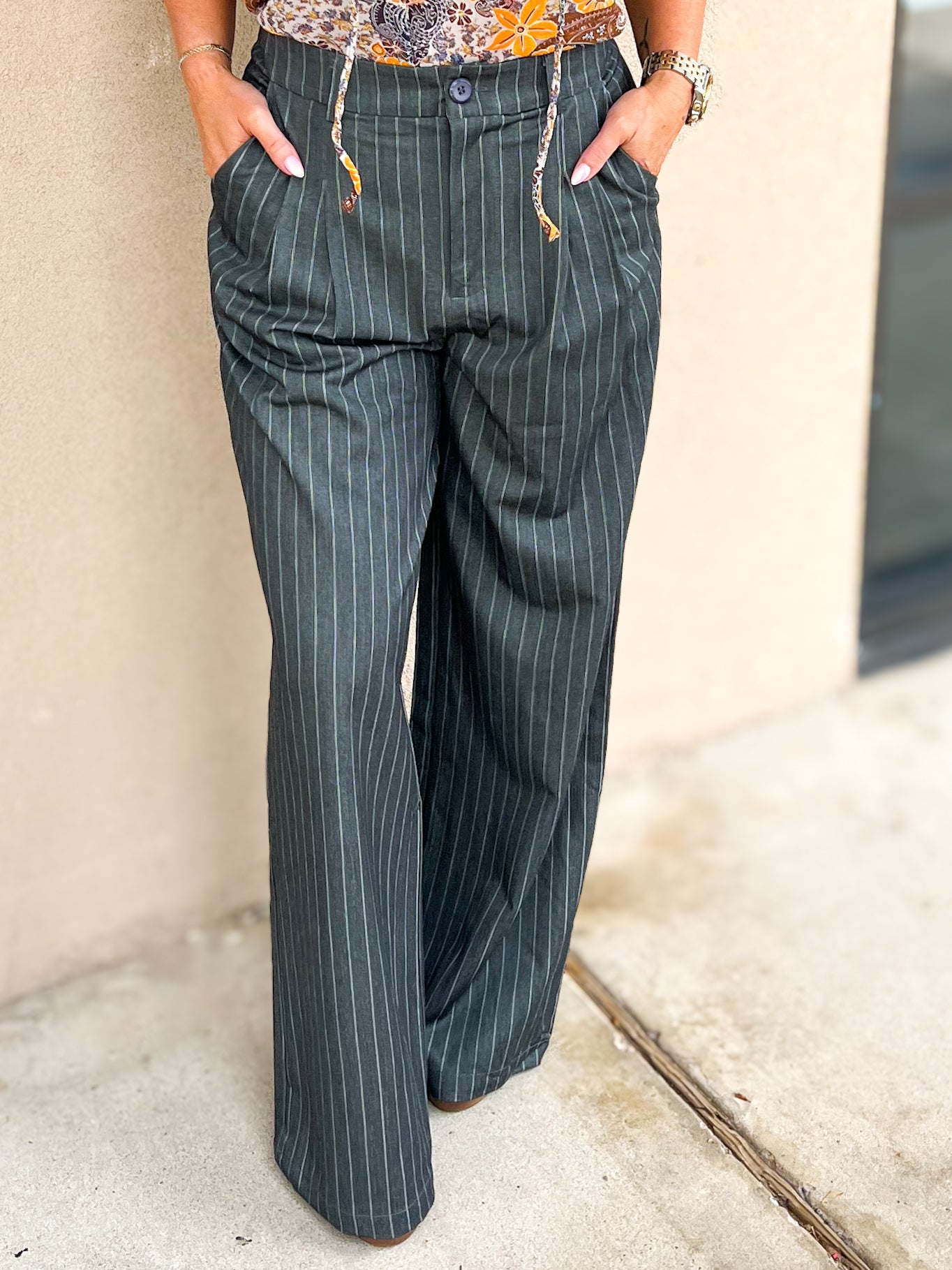 Myrna Pinstripe Pants