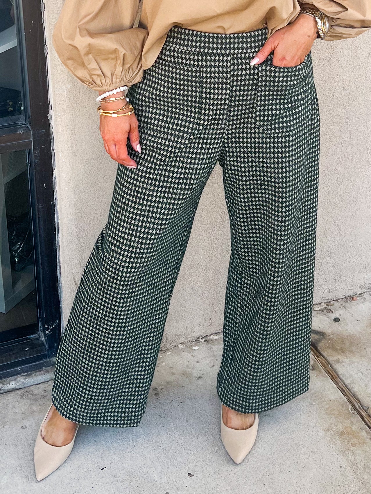 Sarina Houndstooth Pants