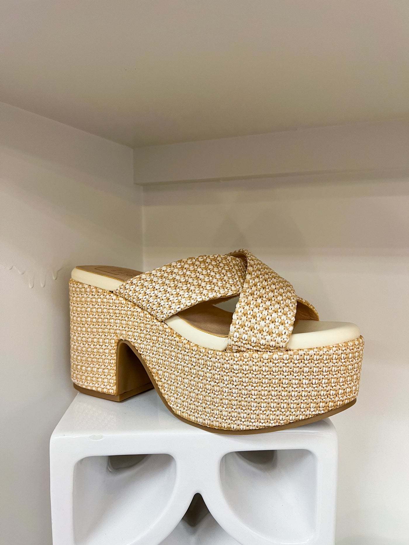 Imelda Woven Platform Sandal