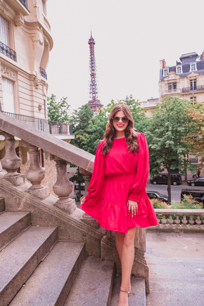 Haley Pink Smocked Dress