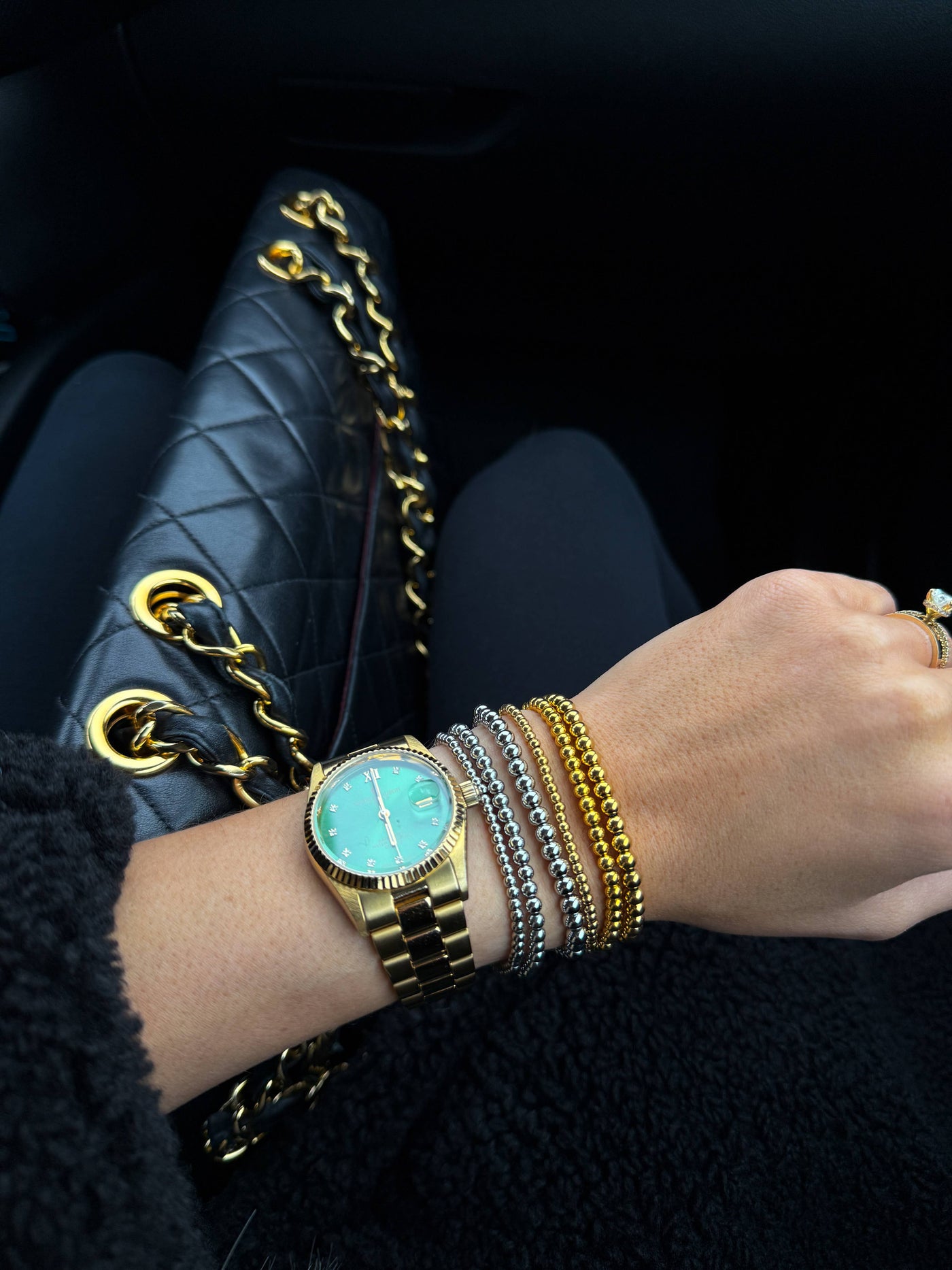 BEADED BRACELETS: GOLD