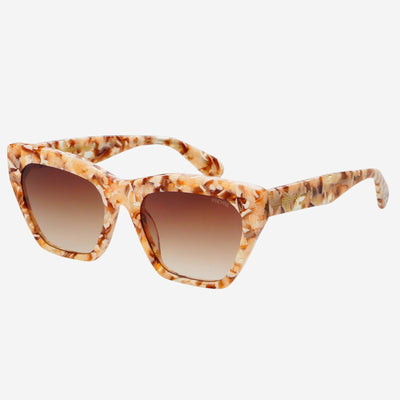 Gia Acetate Cat Eye Sunglasses : Pink Pearl