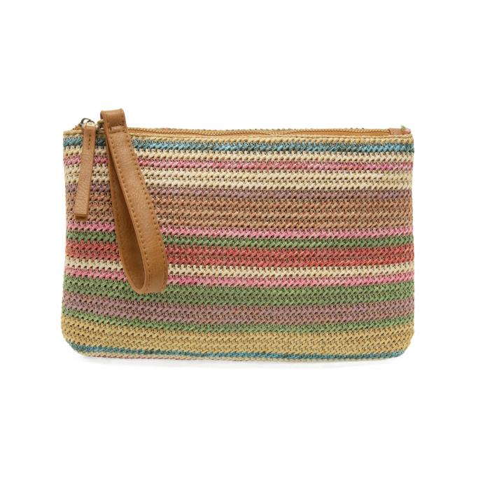 Joy Quinn Straw Bag (Stripe)